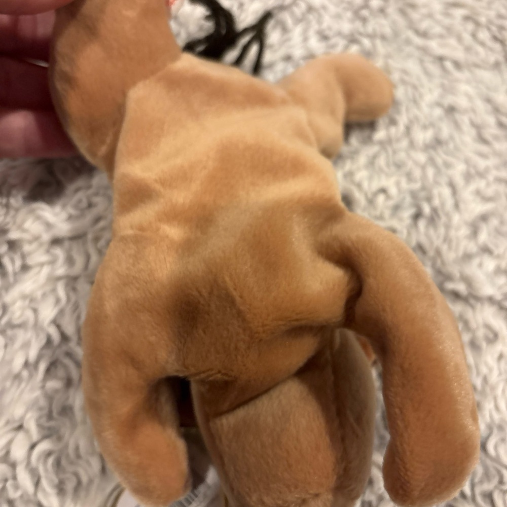 Ty Beanie Baby Derby Horse Kids OS‎ Tan Excellent White Star Forehead 1995 - Picture 3 of 5